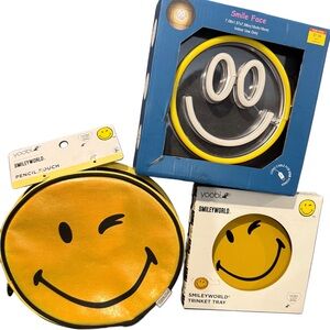 Yoobi X SmileyWorld Pencil Case and Trinket Tray